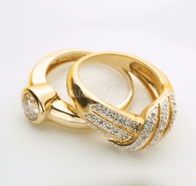 anillos de compromiso y matrimonio