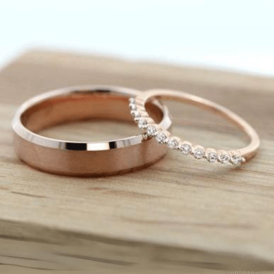 oro blanco anillos de matrimonio