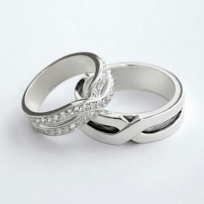 anillos de boda de plata